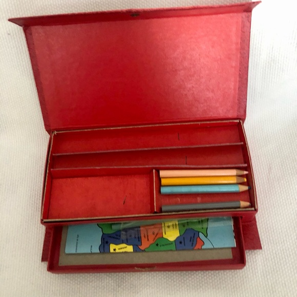 Snow White Seven Dwarfs Vintage Pencil Case Disney 60’s - Picture 4 of 13